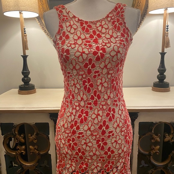 2/$35 Laundry by Shelli Segal Stunning Embroidered Dress size 0 XS - Picture 3 of 6